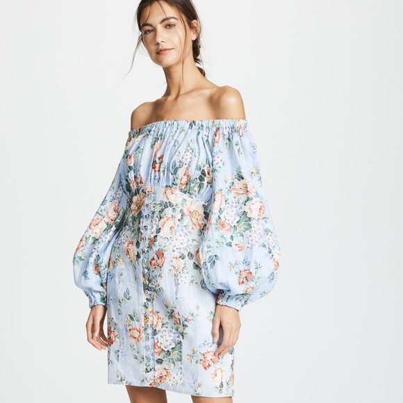 zimmermann off the shoulder dress